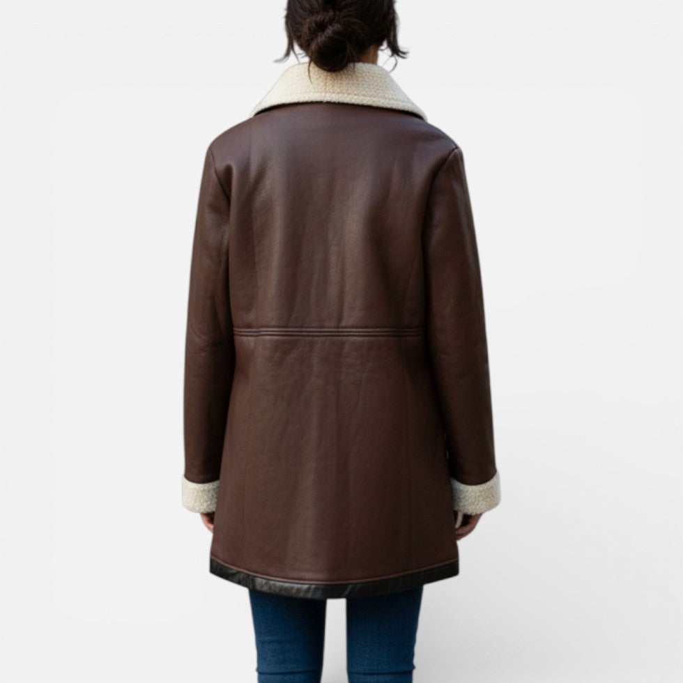 Damen Lammfellmantel mit Warmfutter