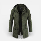 Herren Übergangsjacke mit Kapuze und Reissverschluss