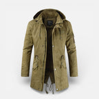 Herren Übergangsjacke mit Kapuze und Reissverschluss