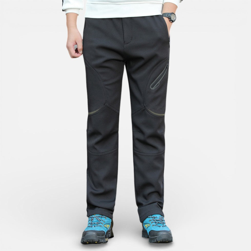 Herren Softshell Sporthose mit Reißverschlusstaschen