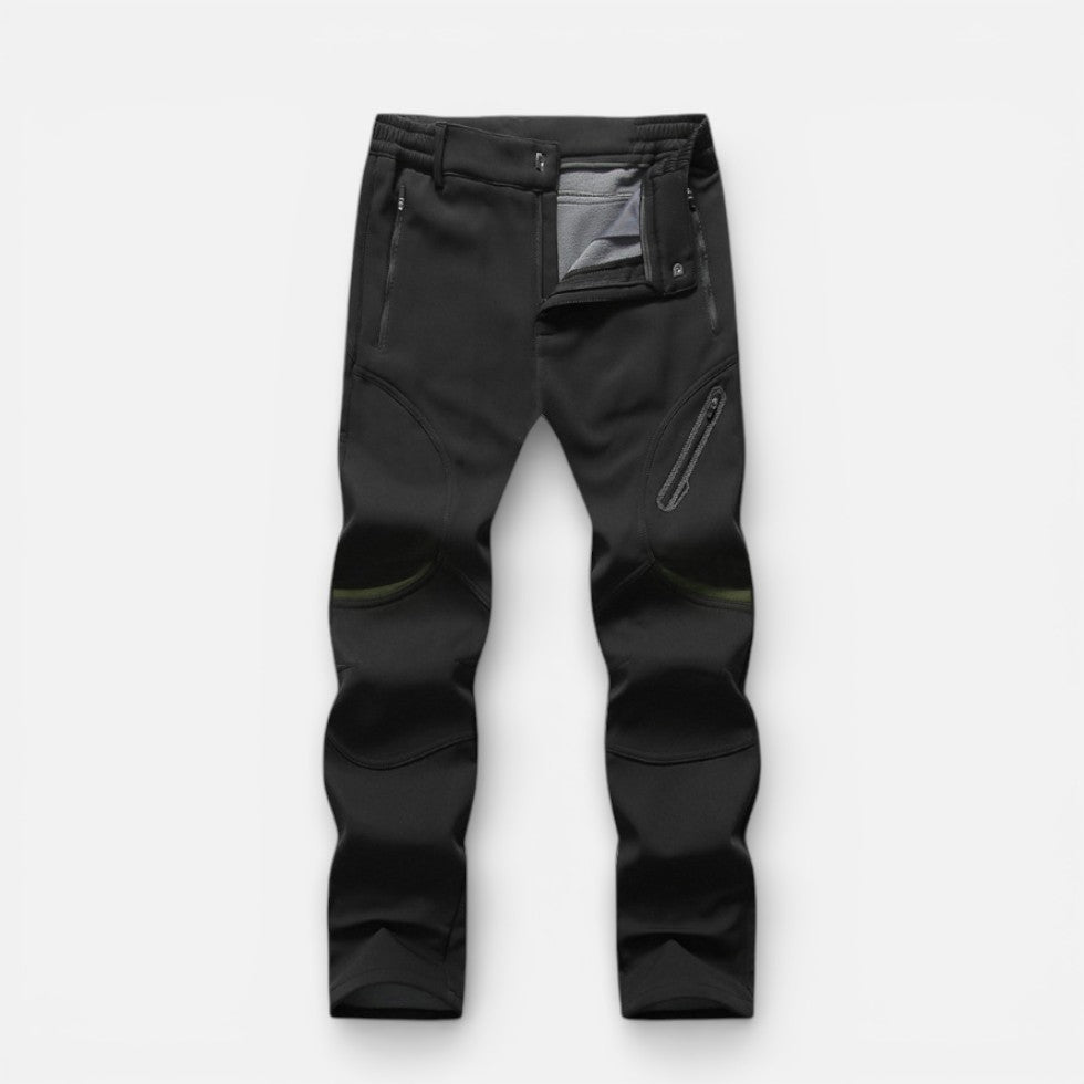 Herren Softshell Sporthose mit Reißverschlusstaschen