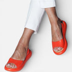 Women's slingback sandals with platform and open toe design