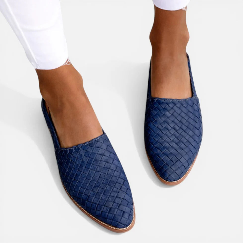 Orthopädische Ballerinas Geflochten Slingback Freizeit Schuhe