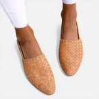 Orthopädische Ballerinas Geflochten Slingback Freizeit Schuhe