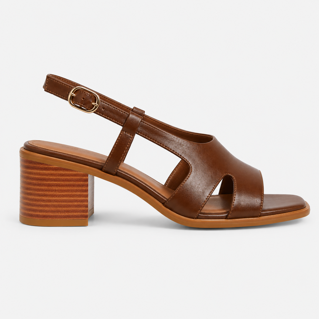 Block heel sandals with straps