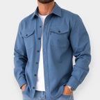Overshirt shirt jacket with chest pockets