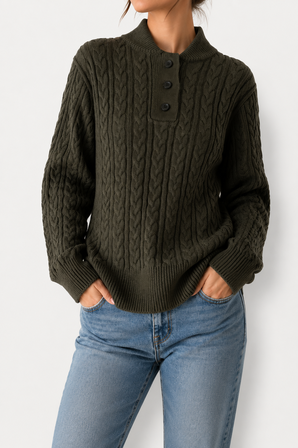 Cashmere Cable Knit Cardigan