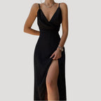 Damen-Maxikleid mit Schlitz für Hochzeitsgäste