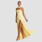 Damen Asymmetrisches Maxi-Hochzeitskleid für Hochzeitsgäste