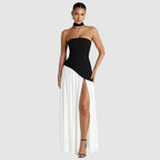 Damen Asymmetrisches Maxi-Hochzeitskleid für Hochzeitsgäste