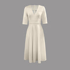 Damen Ausgestelltes Midikleid Hochzeitskleid für Hochzeitsgäste