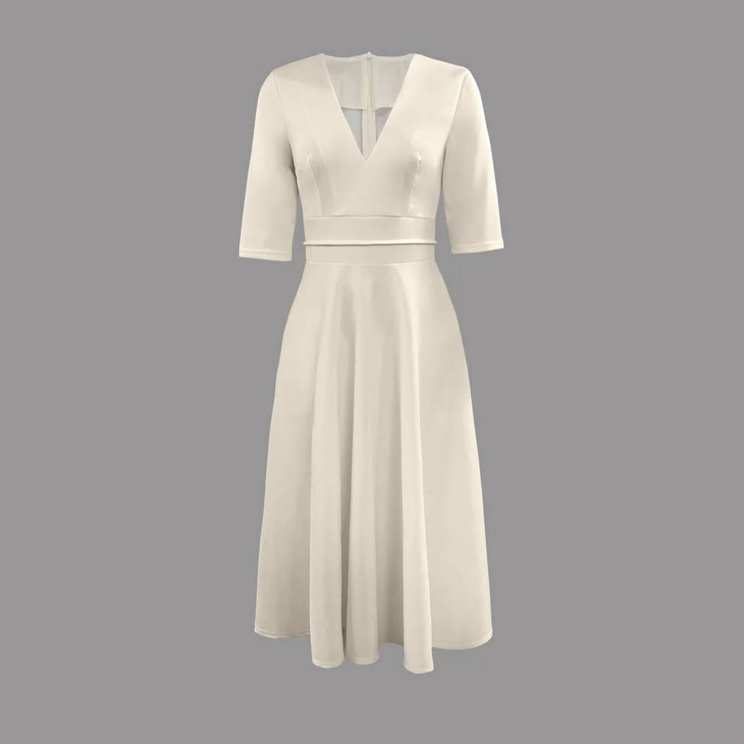 Damen Ausgestelltes Midikleid Hochzeitskleid für Hochzeitsgäste
