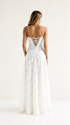 Damen Bustier-Maxi-Hochzeitskleid für Hochzeitsgäste