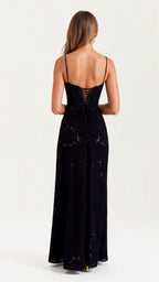 Damen Bustier-Maxi-Hochzeitskleid für Hochzeitsgäste