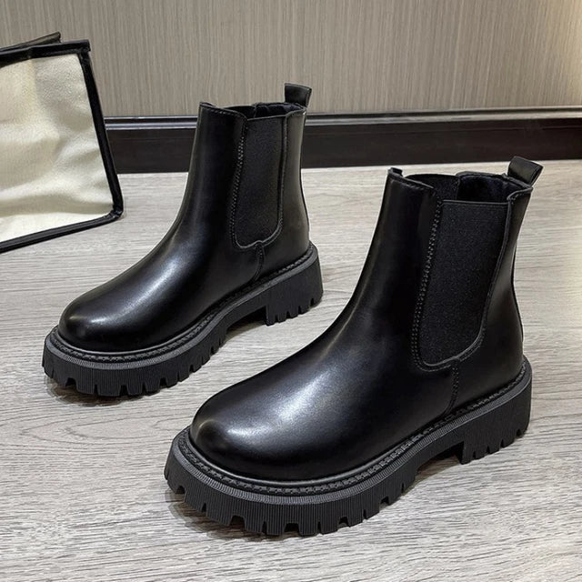 Damen Chelsea-Stiefel mit elastischen Seiteneinsätzen und strapazierfähiger Verarbeitung