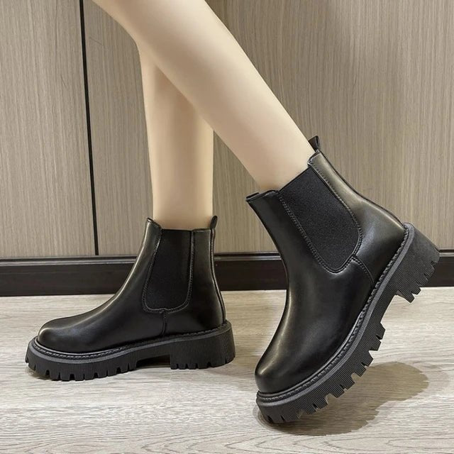 Damen Chelsea-Stiefel mit elastischen Seiteneinsätzen und strapazierfähiger Verarbeitung