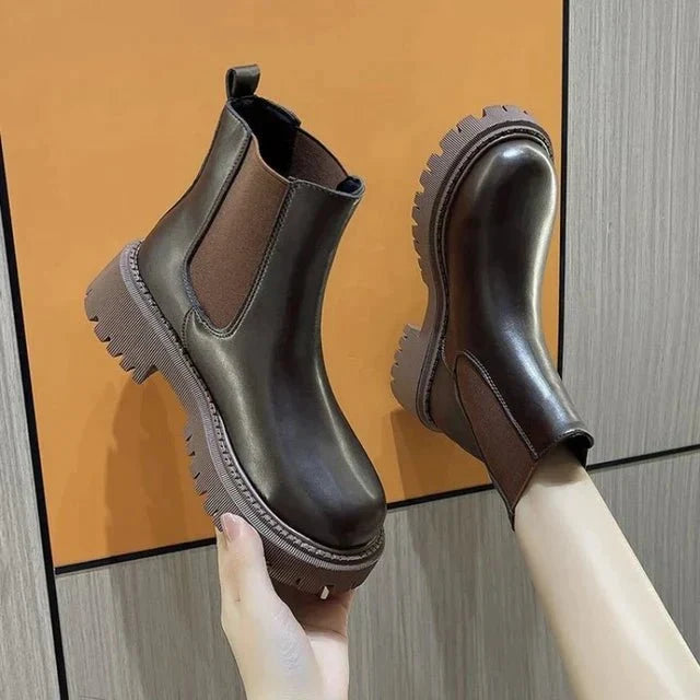 Damen Chelsea-Stiefel mit elastischen Seiteneinsätzen und strapazierfähiger Verarbeitung