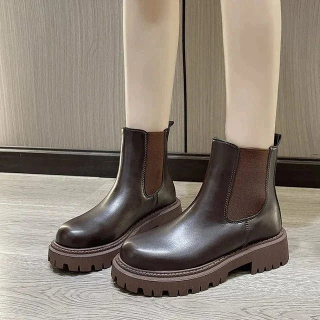 Damen Chelsea-Stiefel mit elastischen Seiteneinsätzen und strapazierfähiger Verarbeitung