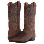 Damen Cowboy-Stiefel mit Ziernähten und klassischer Westernform