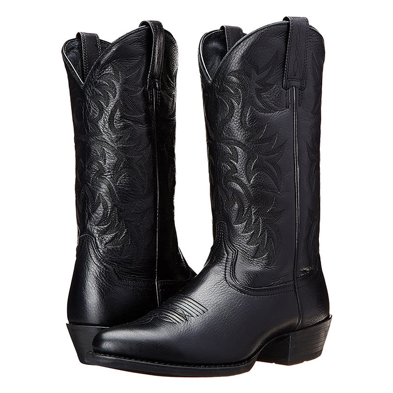 Damen Cowboy-Stiefel mit Ziernähten und klassischer Westernform