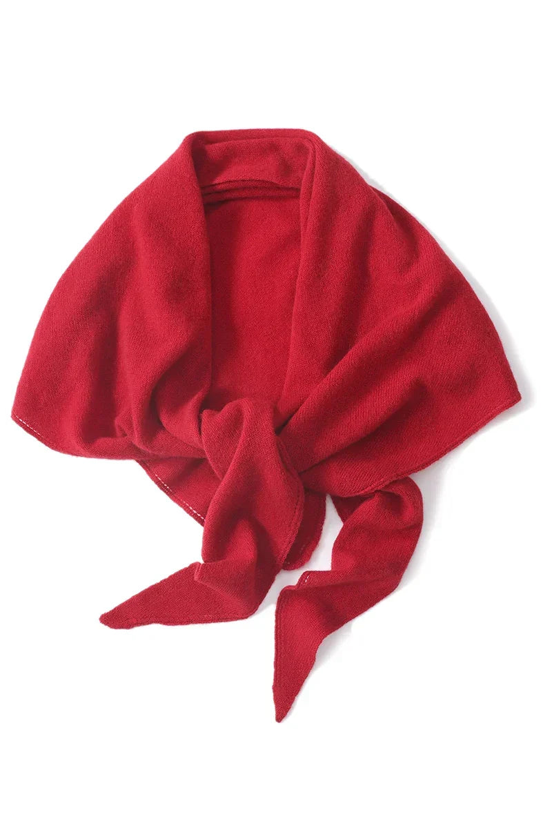 Damen Dreieckstuch aus Wolle – Warmer Strick-Dreiecksschal für Herbst & Winter