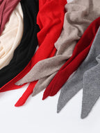 Damen Dreieckstuch aus Wolle – Warmer Strick-Dreiecksschal für Herbst & Winter