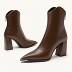 Damen Frühjahrs-Stiefeletten mit spitzer Kappe und Absatz