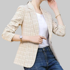 Damen Freizeit Blazer mit Ein-Knopf-Design fürs Büro