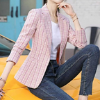 Damen Freizeit Blazer mit Ein-Knopf-Design fürs Büro