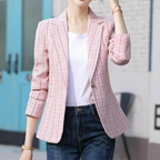 Damen Freizeit Blazer mit Ein-Knopf-Design fürs Büro