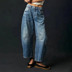 Damen Barrel Jeans High Waist – Ballonjeans mit Relaxed Fit