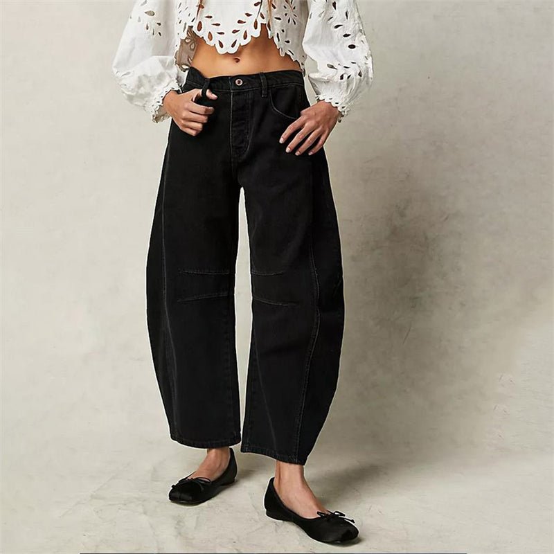 Damen Barrel Jeans High Waist – Ballonjeans mit Relaxed Fit
