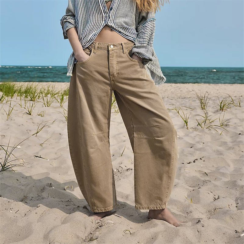 Damen Barrel Jeans High Waist – Ballonjeans mit Relaxed Fit