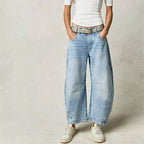 Damen Barrel Jeans High Waist – Ballonjeans mit Relaxed Fit