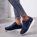Damen Keilsneaker mit gepolsterter Innensohle, Schnürverschluss und lässigem Design