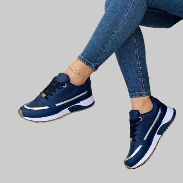 Damen Komfort-Sneaker mit ergonomischem Fußbett und stoßdämpfender Sohle