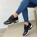 Damen Komfort-Sneaker mit ergonomischem Fußbett und stoßdämpfender Sohle