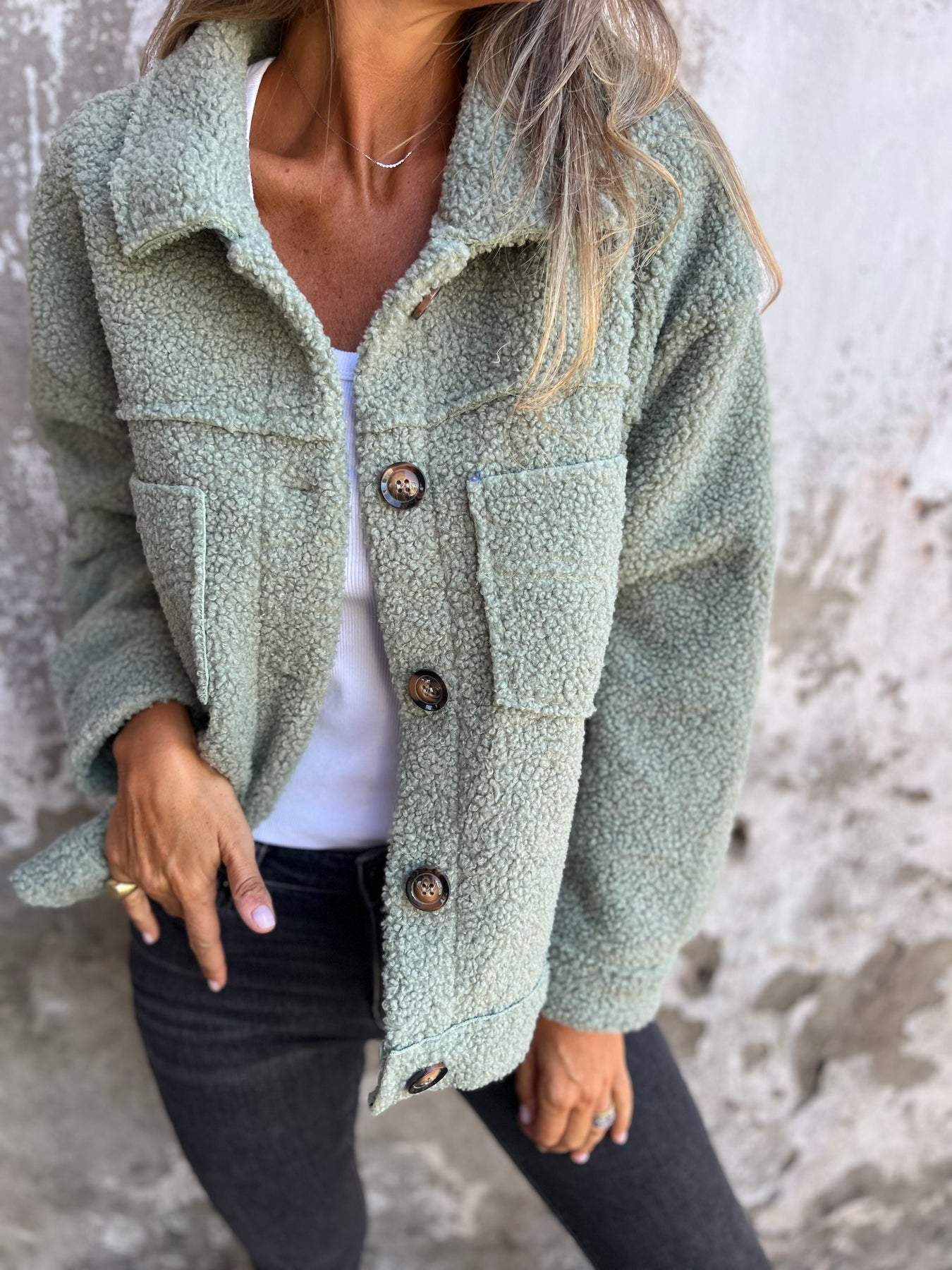 Damen Kuscheljacke mit weichem Innenfutter