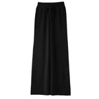 Damen Strickhose aus Merinowolle – Weite Winterhose mit elastischem Bund