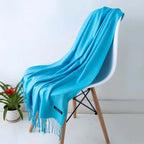 Damen Pashmina Schal mit Fransen – Leichter Stola-Schal, Ganzjährig & Winter
