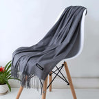 Damen Pashmina Schal mit Fransen – Leichter Stola-Schal, Ganzjährig & Winter