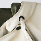 Damen Oversized-Trenchcoat mit Doppelkragen, wasserdichter Außenlage und weitem Schnitt