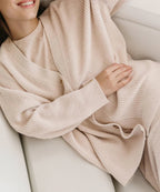 Damen Oversized Strickjacke mit Knöpfen