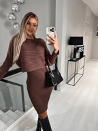 Damen Pullover- und Kleid-Set aus weichem Material mit schmeichelhafter Passform