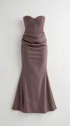 Damen Säulen Maxi-Hochzeitskleid für Hochzeitsgäste