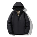 Damen Skijacke mit Kapuze – Colorblock Winterjacke, Gefüttert