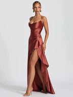 Damen Spaghettiträger Hochzeitskleid für Hochzeitsgäste