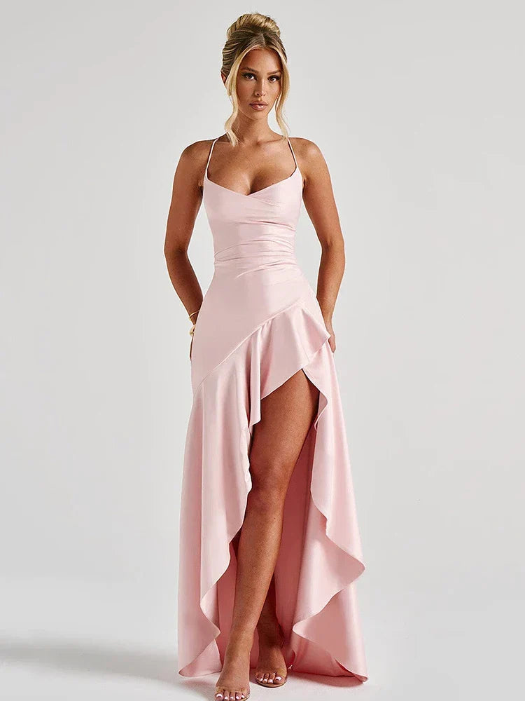 Damen Spaghettiträger Hochzeitskleid für Hochzeitsgäste