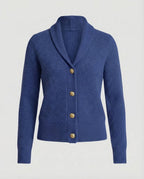 Damen Strick-Cardigan mit Reverskragen, Knopfleiste und langen Ärmeln