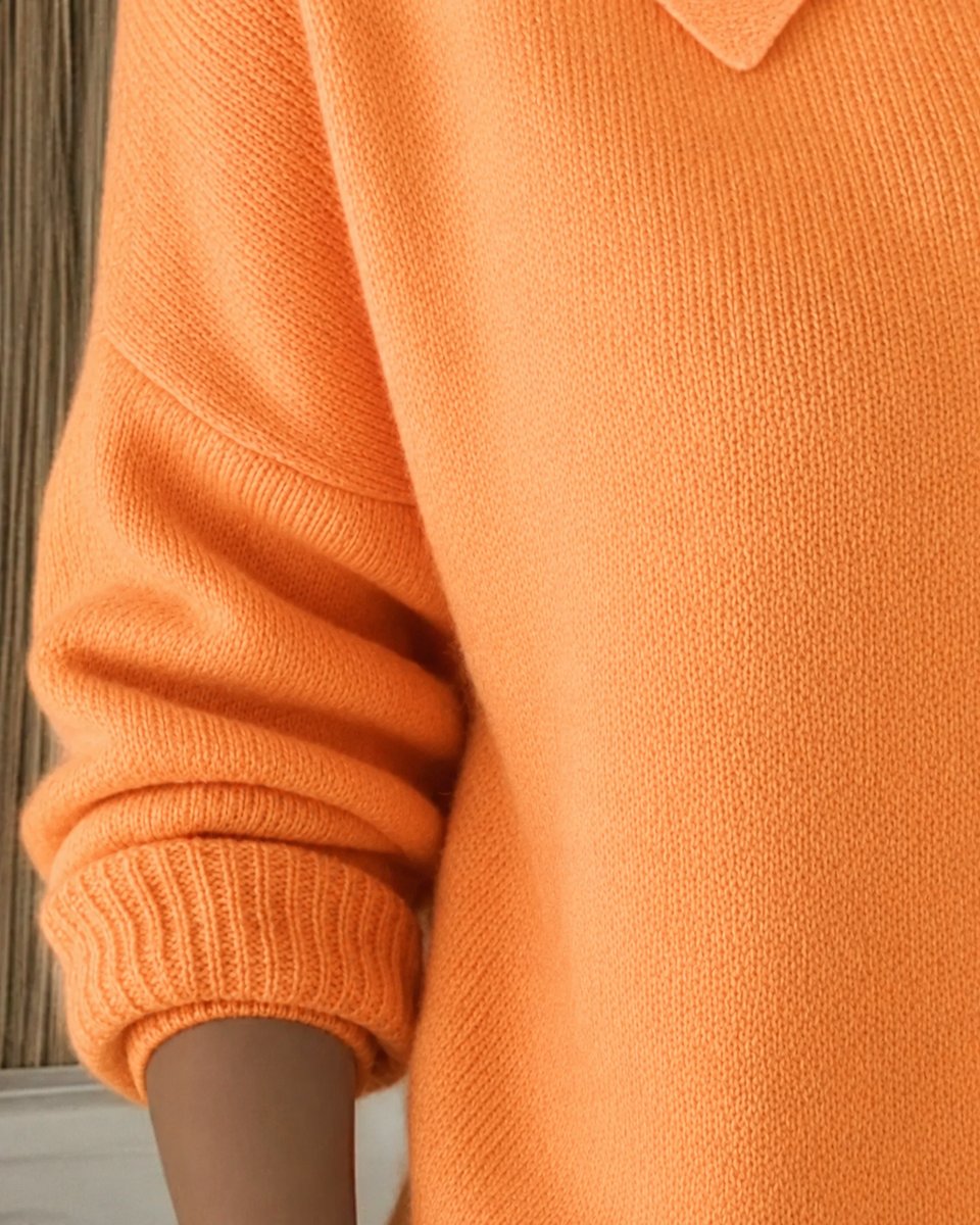 Damen Strickjacke mit Hemdkragen, Knopfleiste und Relaxed Fit